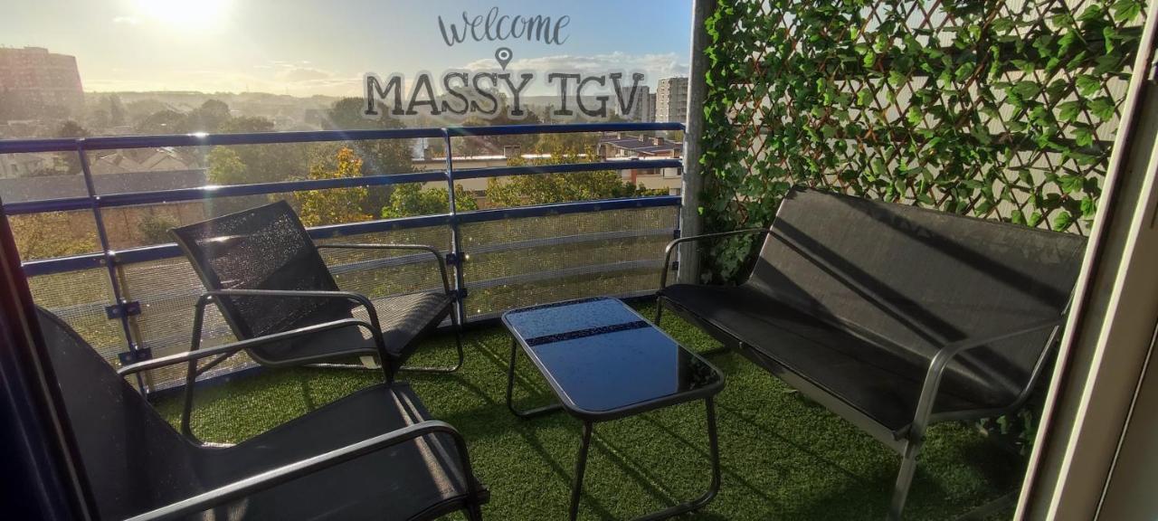 T4 Massy Tgv By Beds4Wanderlust - 80M2 Avec Terrasse Et Bureau - Proche Coulee Verte - Ideal Pro Ou Famille Zewnętrze zdjęcie