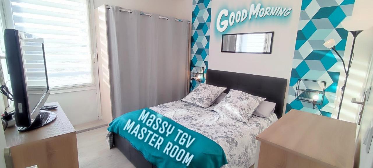 T4 Massy Tgv By Beds4Wanderlust - 80M2 Avec Terrasse Et Bureau - Proche Coulee Verte - Ideal Pro Ou Famille Zewnętrze zdjęcie