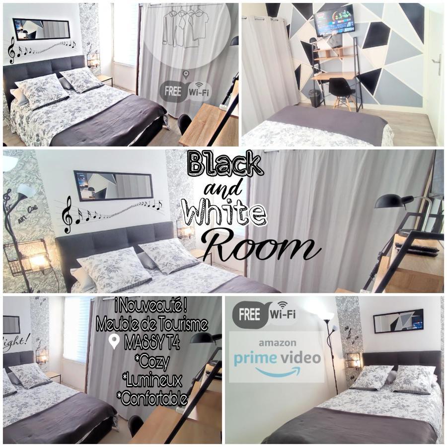 T4 Massy Tgv By Beds4Wanderlust - 80M2 Avec Terrasse Et Bureau - Proche Coulee Verte - Ideal Pro Ou Famille Zewnętrze zdjęcie